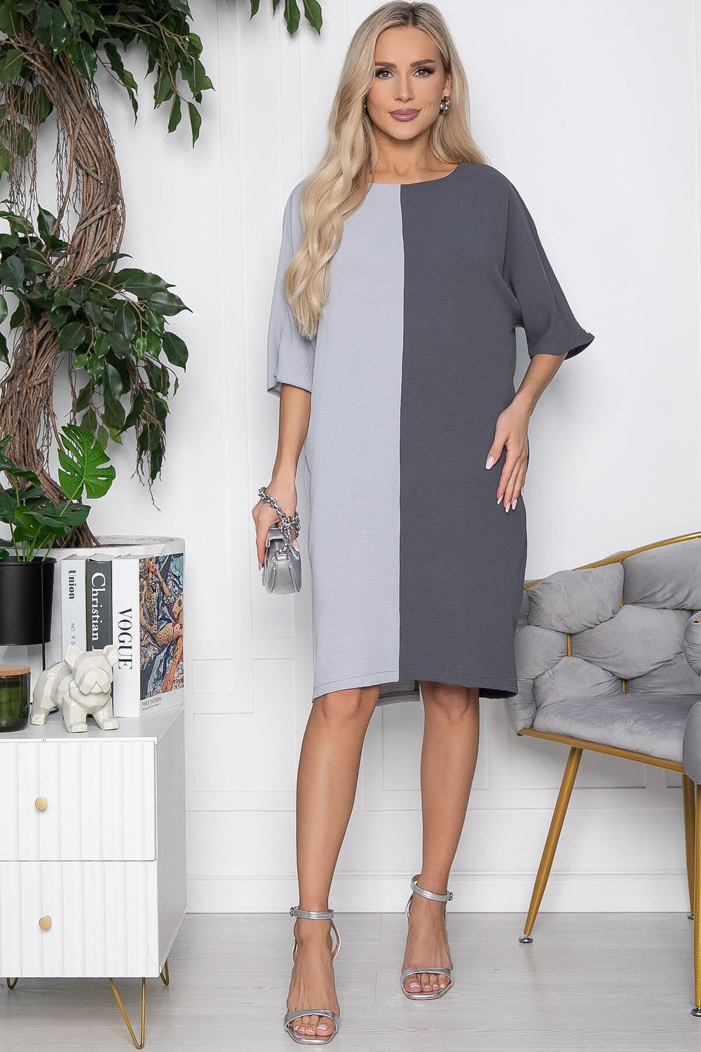 Платье Кайла (серое) П10462 LT Collection