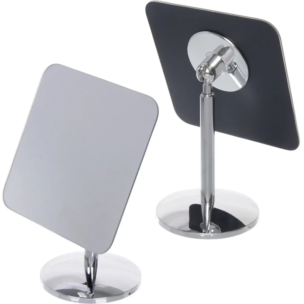 Зеркало настольное «ФОРТУНА БРИ», квадрат, цвет металл, 25*15см (коробка)