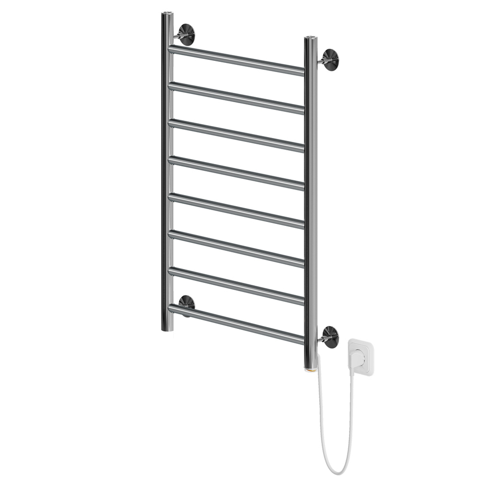 Полотенцесушитель MIXLINE VEGA  80х50 (кноп выключатель, 340 Вт, 8 перекладин, правый) электрический