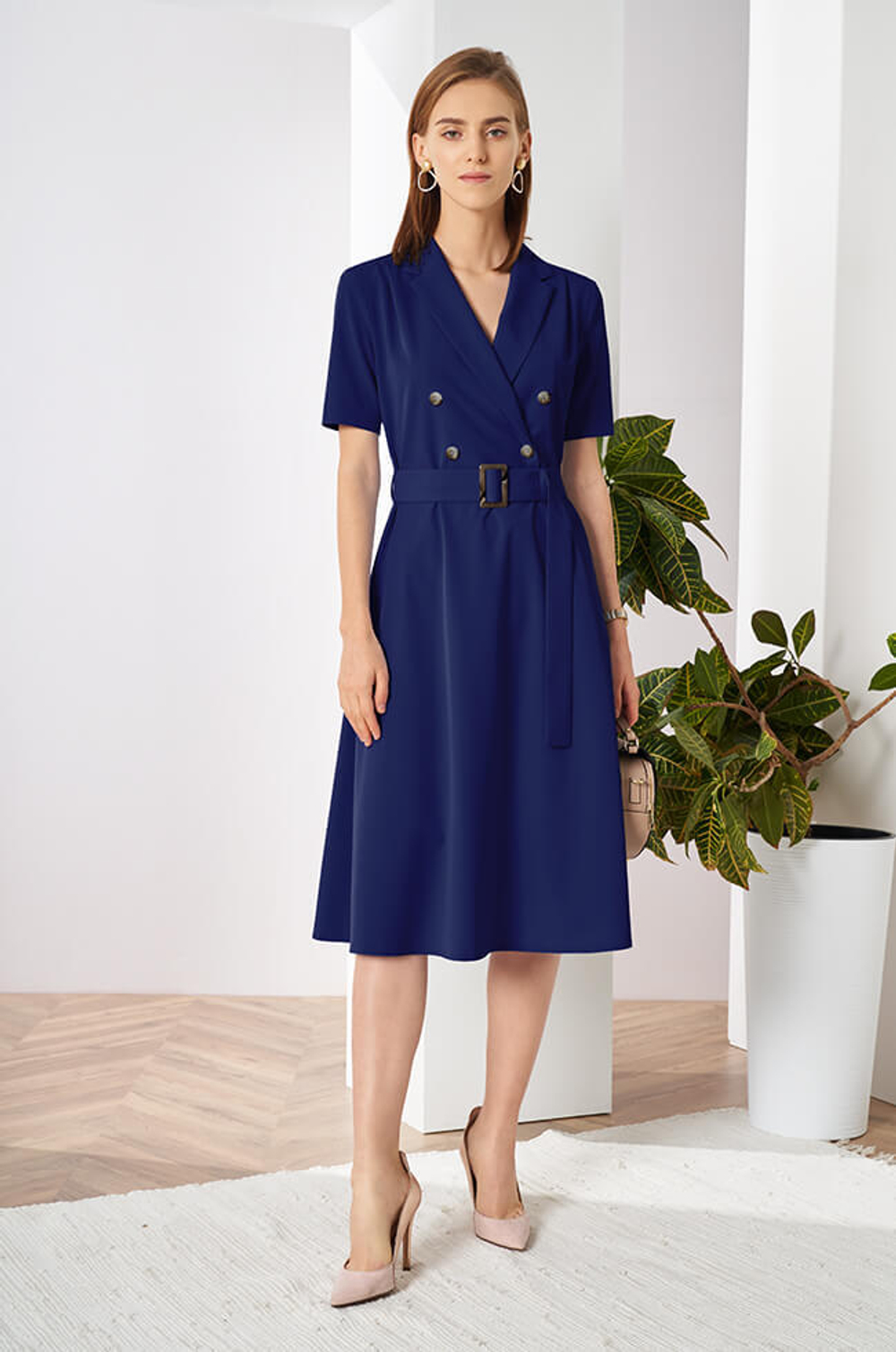 51279 Платье женское (т.синий)