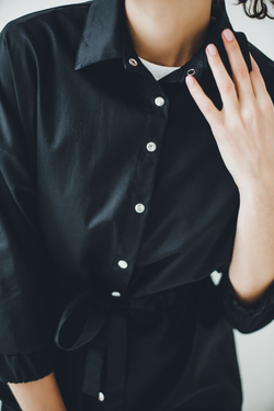 Халат женский м182 toray стретч черный55