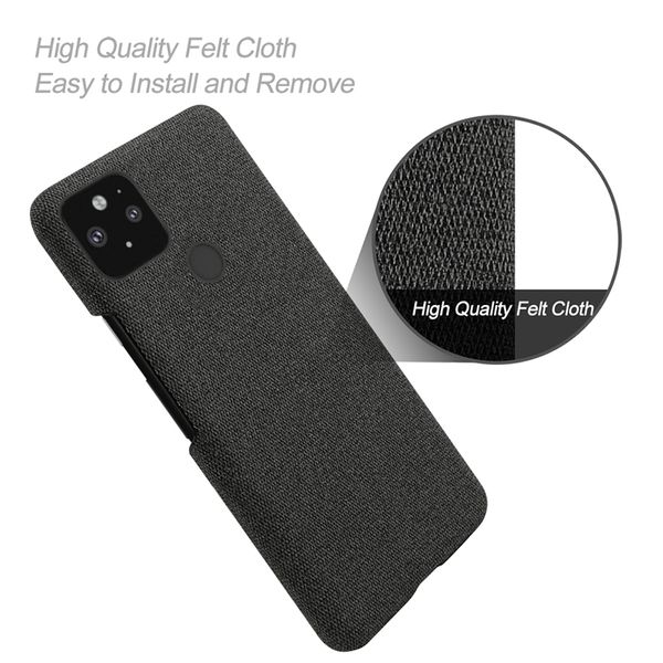 Тканевый чехол Coque Fabric Case для Google Pixel 4a (Черный)