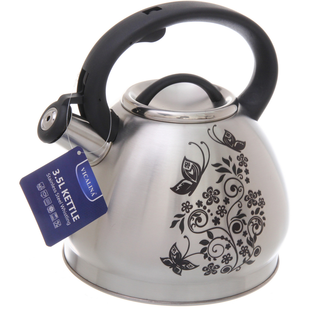 Чайник из нержавеющей стали 3,5л «Vicalina» с рисунком VL-2002