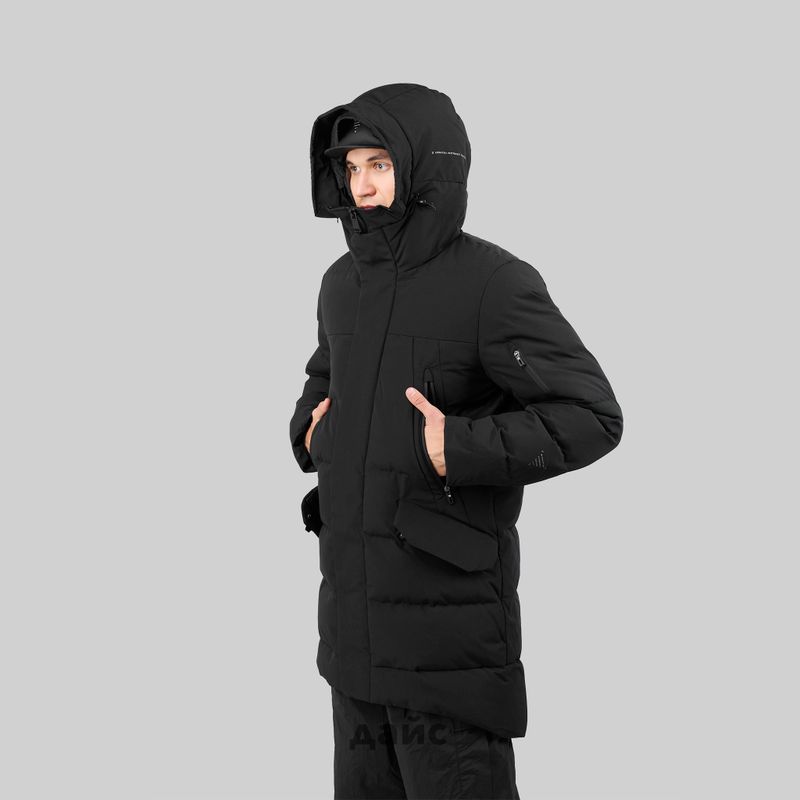 Пуховик мужской Krakatau Strofo Long Down Jacket артикул:Qm488-1 - купить в магазине Дайс