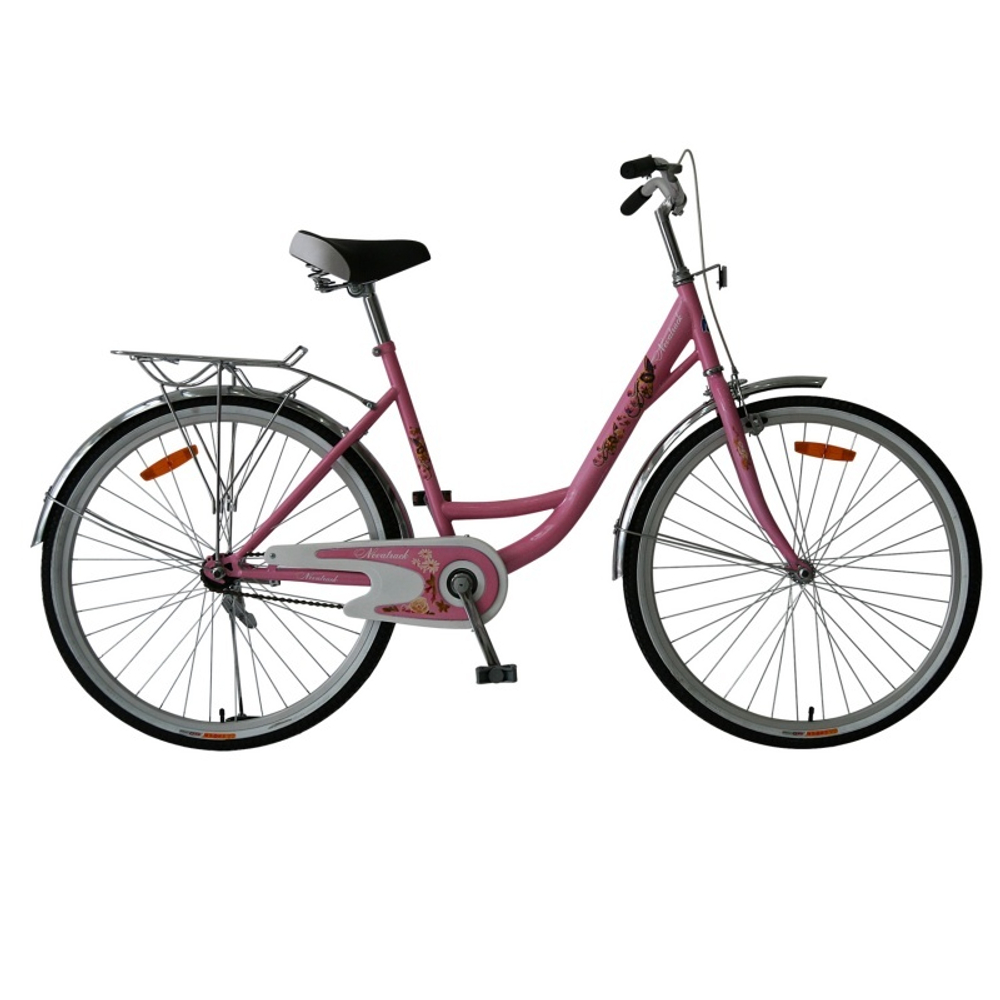 Велосипед NOVATRACK 26"  городской.LADY.-16,5д. розовый./CP