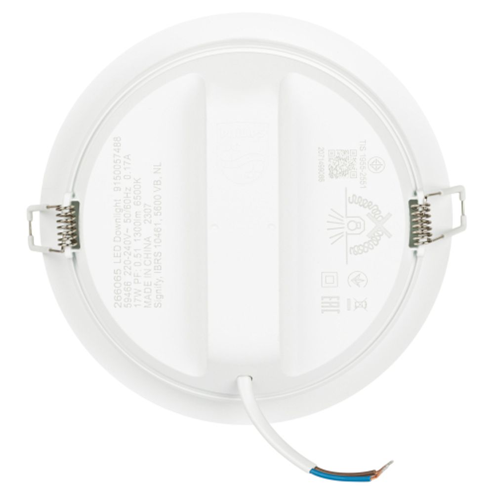 Светильник светодиодный встраиваемый Philips MESON 17Вт 6500K 220-240В D150 | Встраиваемые LED светильники