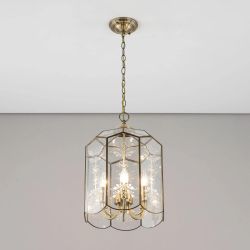 Citilux Витра-2 CL442260 Люстра подвесная витражная Бронза