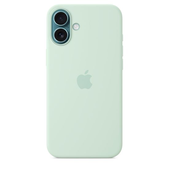 Apple Silicone Case with MagSafe iPhone 16 Plus Aquamarine
