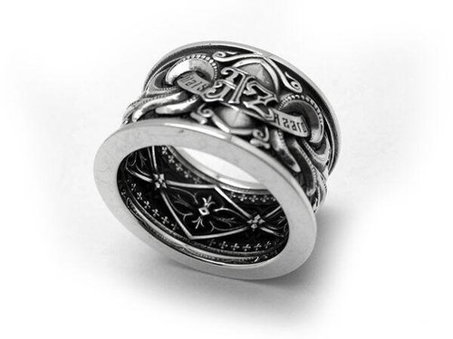 Кольцо из серебра Tattoo-4 AZR-14