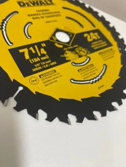 Диск пильный твердосплавный 184мм х 16 мм 24 зуба быстрый рез Dewalt DWA171424 БЕЗ БЛИСТЕРА