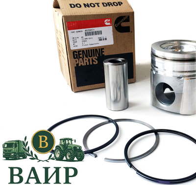 Поршень двигателя d=102 V=3.9/5.9 с кольцами для Cummins ISBe/ISDe