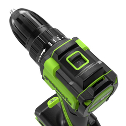 Дрель-шуруповерт акк. Greenworks DD345, 24V, б/щет,0-450/0-1850 об/мин, 25/45 Нм,1,5-13мм, LED, (3708307)