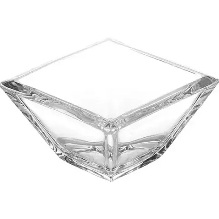 Салатник квадратный «Дюкале» стекло 3,7л ,H=12,5,L=26,B=26см прозр