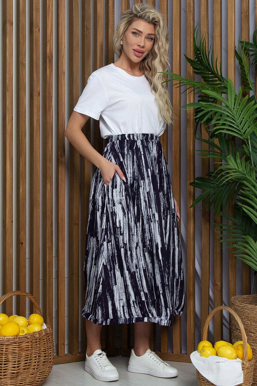 Юбка бохо (синяя) Ю13379-10М LT Collection