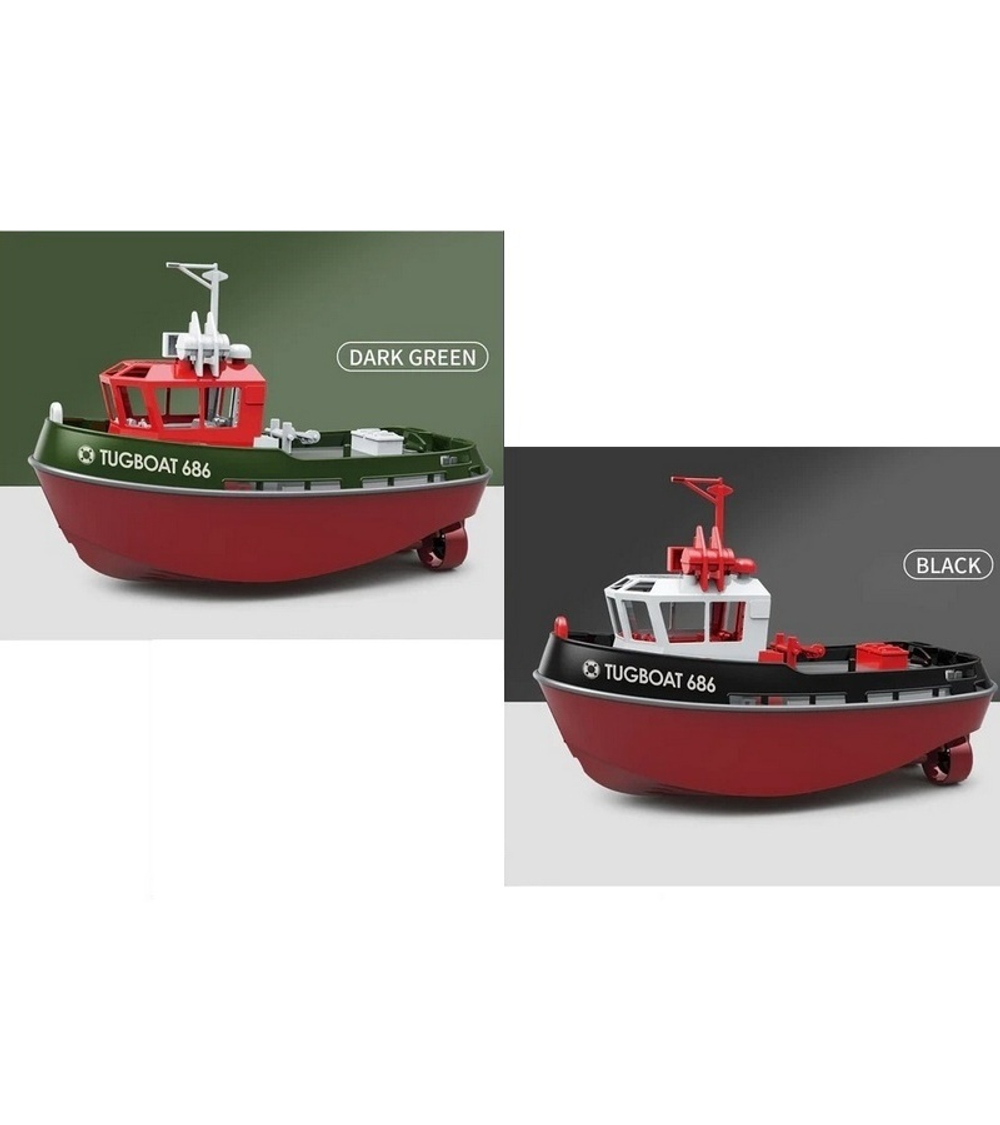 Радиоуправляемый буксир Heng Long Tugboat (зеленый) 2.4G 1/72 RTR