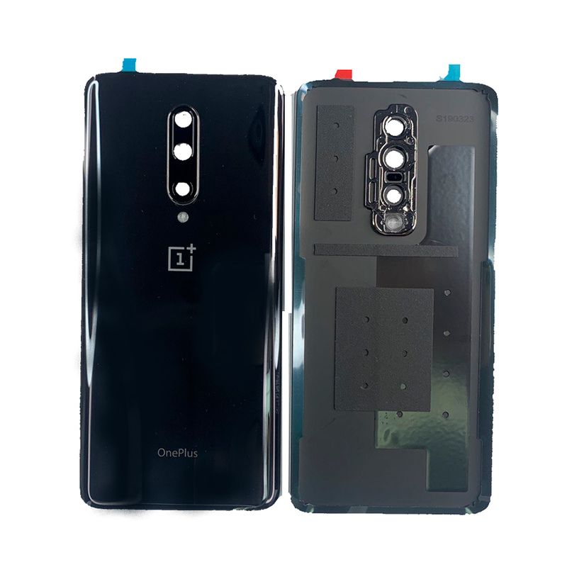 Задняя крышка для OnePlus 7 Pro серая (Mirror Gray) со стеклом камеры