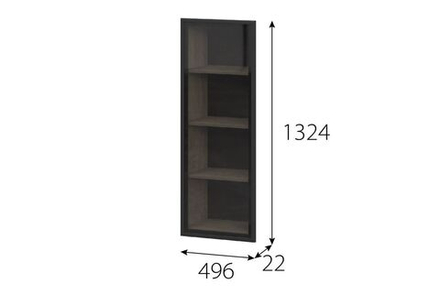 Этна (Мебельный Фонд) СС 1324х496 Створка шкафа стеклянная