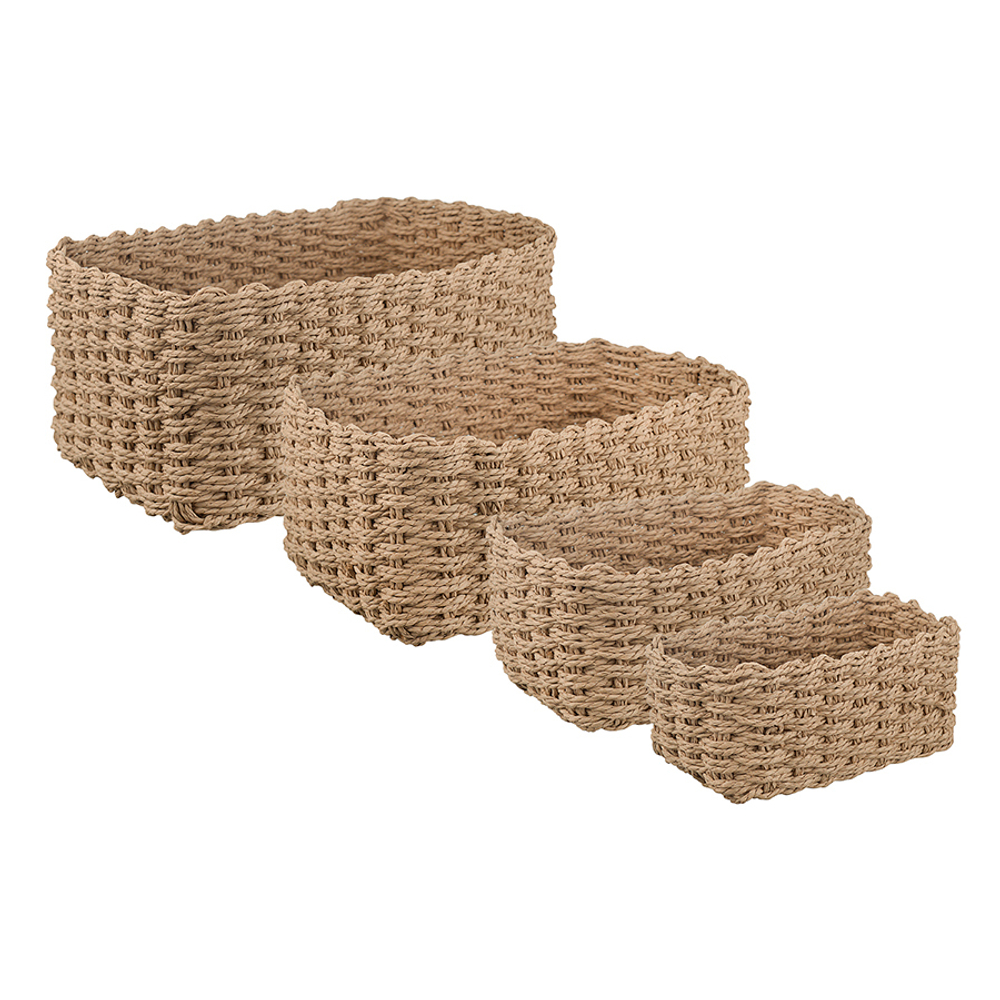 Корзина для хранения Bergenson Bjorn Hagen 34х22х15см бежевая