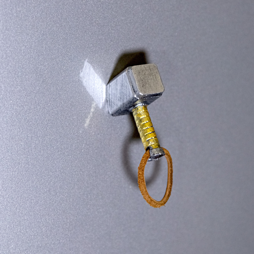 Магнит на холодильник в виде молота Мьельнира, принадлежавшего богу Тору, из скандинавской мифологии, 3D печать