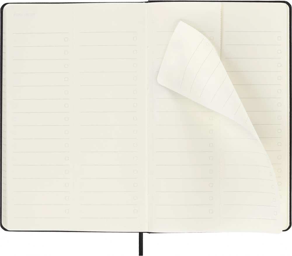 Еженедельник на 2025 год Moleskine PRO Weekly Vertical (DHB12PRO3) 13х21см твердая обложка черный
