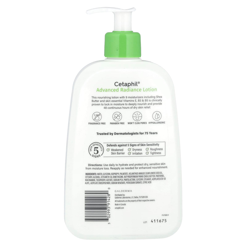 Cetaphil, Advanced Radiance Lotion, масло ши, 473 мл (16 жидк. Унций)