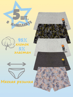 Боксеры для мальчика (5 штук в упаковке)
