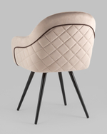 Стул вращающийся Новел велюр серо-коричневый