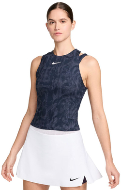 Топ теннисный Nike Court Dri-Fit Slam RG Tank Top - obsidian/white - Blue