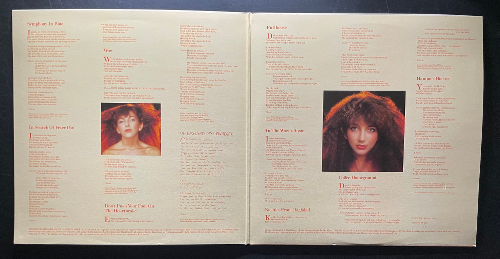 Kate Bush ‎– Lionheart (Англия 1978г.)