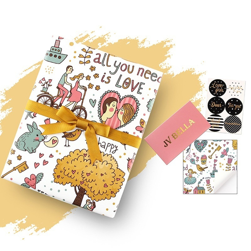 Упаковочная бумага "All you need is Love", 50*70см