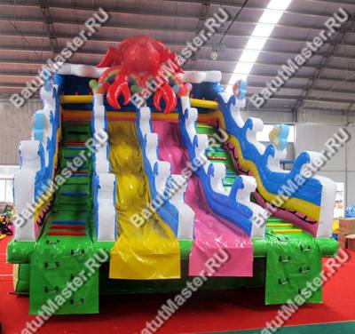 Водная горка для бассейна «Мистер Крабс», 9×6×8,2 м