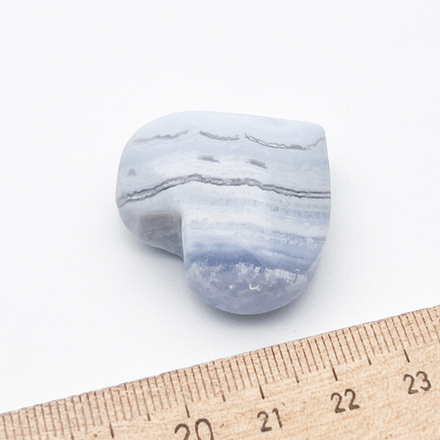 Голубой агат ("Сапфирин"), сердце, размер около 30*32 мм, цена за 1 шт