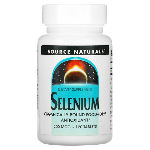 Source Naturals, Селениум, 200 мкг, 120 таблеток