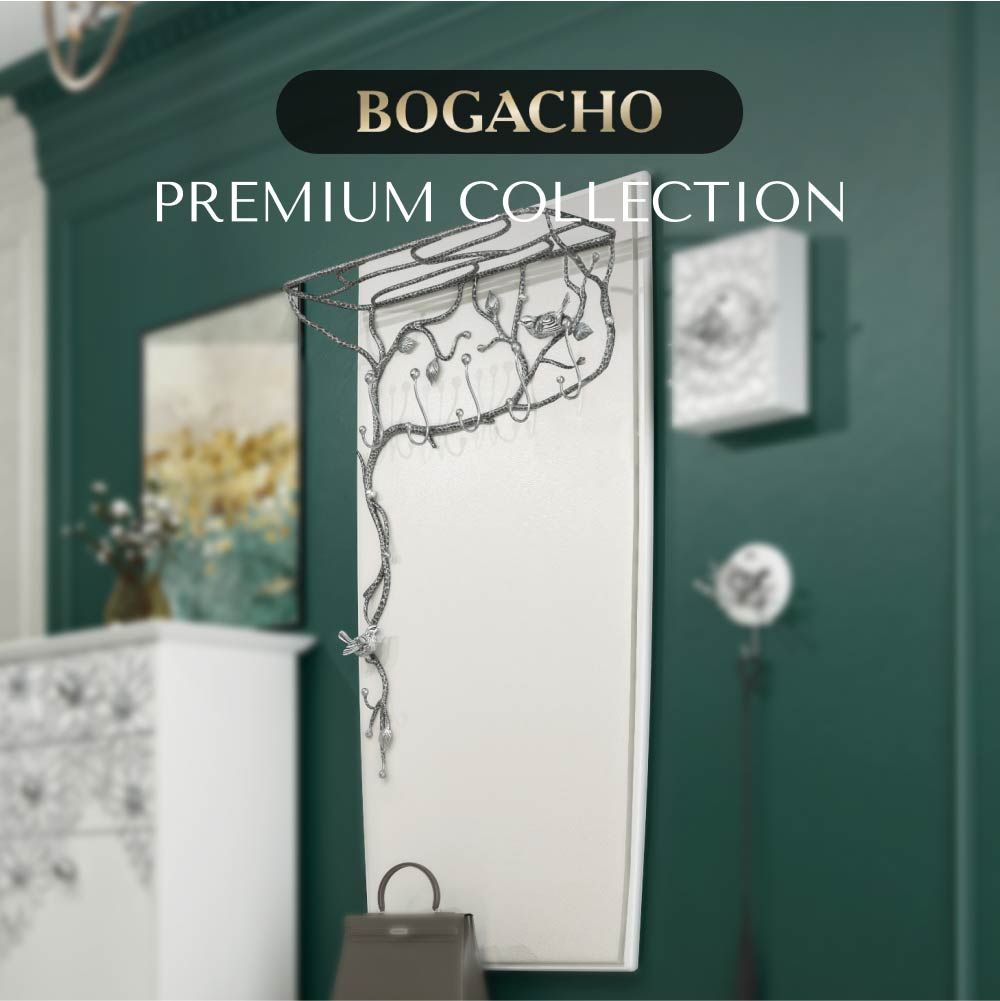 Вешалка настенная Терра (без зеркала) Айс Античное Серебро