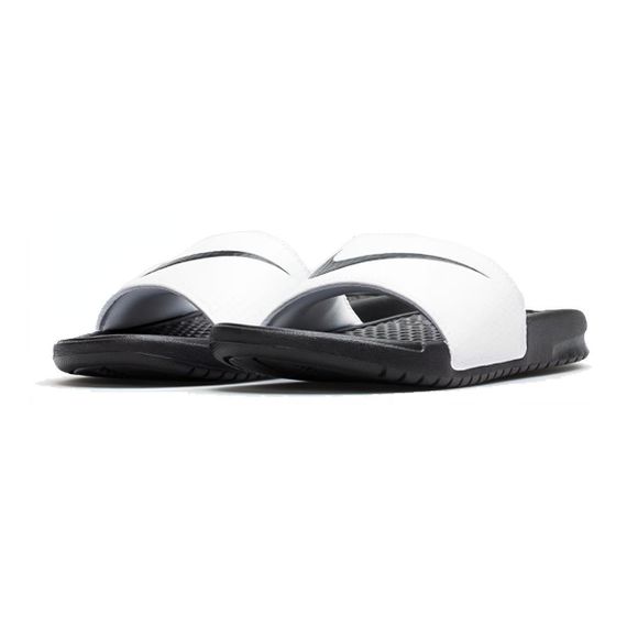 Nike Benassi Swoosh 'White Black'
