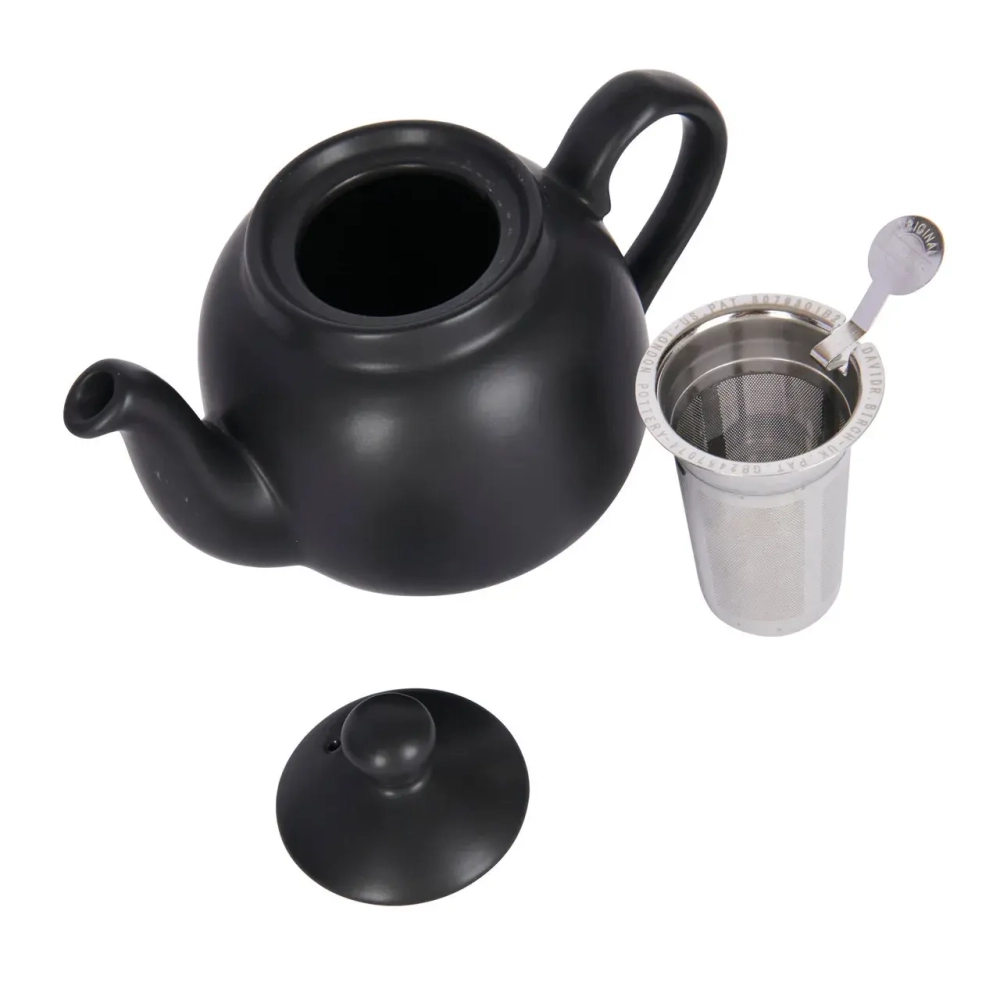 Kitchen Craft Чайник London Pottery 500 мл с заварником матовый черный