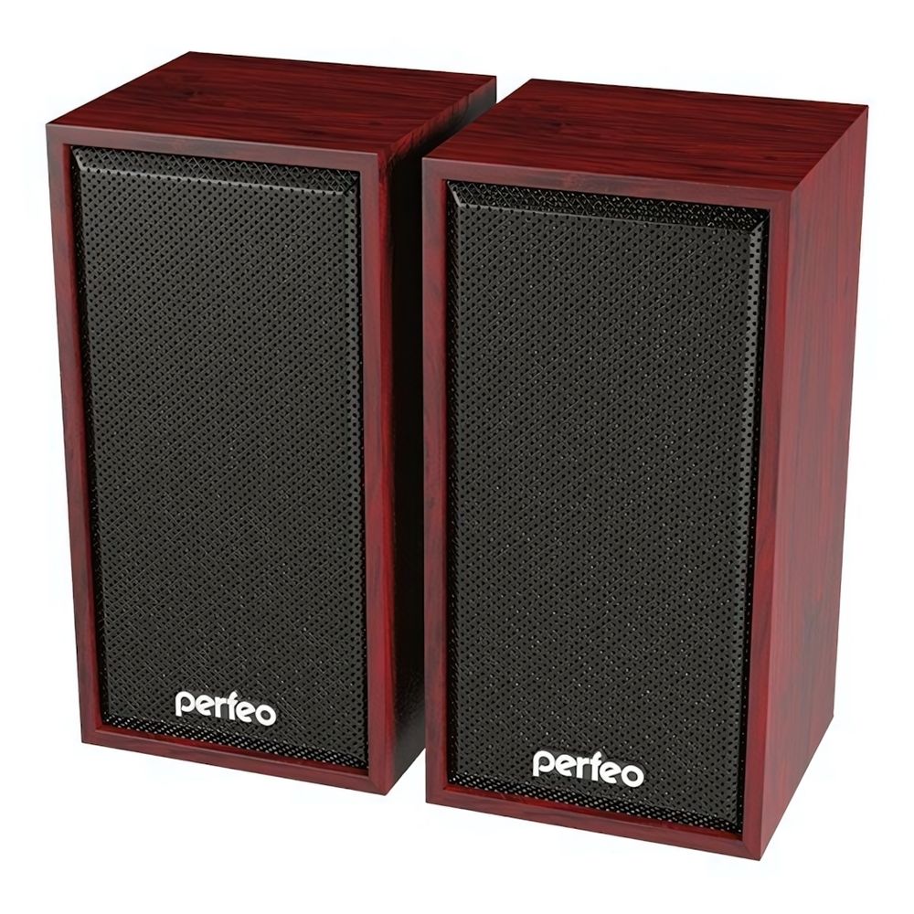 Колонки Perfeo CABINET 2*3 Вт USB, махагон PF-84