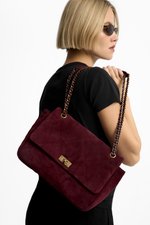 KELLY M марсала из замши - небольшой дефект замши 28