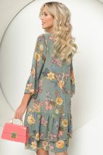 Платье "Воздушный поцелуй" (олива) Elza (Акция)