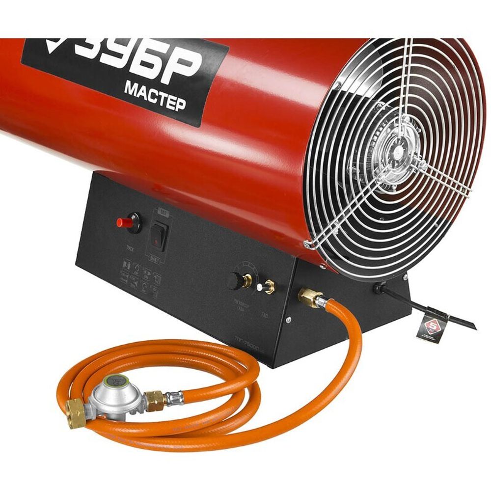 Газовая тепловая пушка Зубр ТПГ-75000_М2 - прямого нагрева / 75 кВт