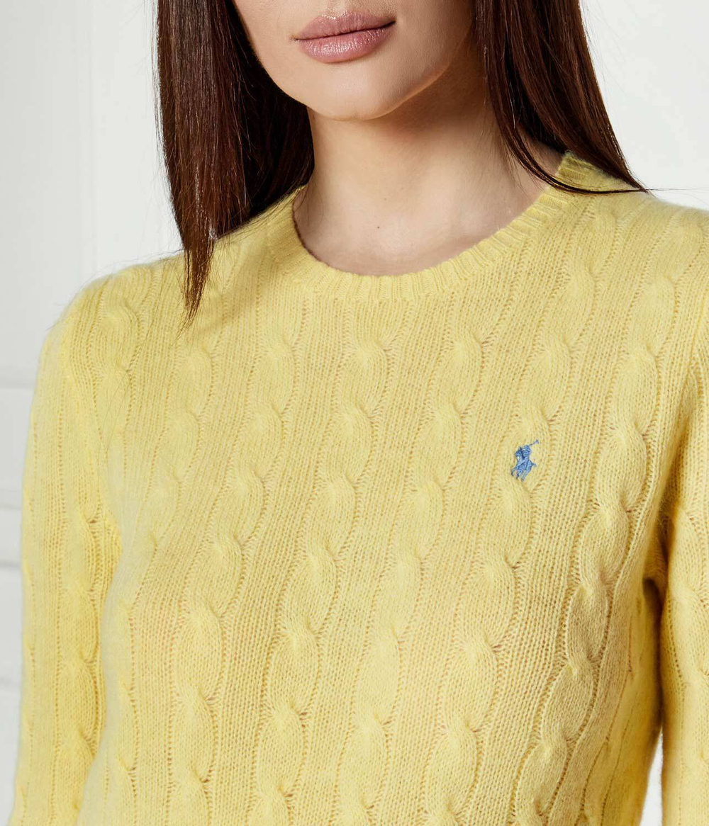 Шерстяной свитер JULIANNA POLO RALPH LAUREN - желтый(211910421)