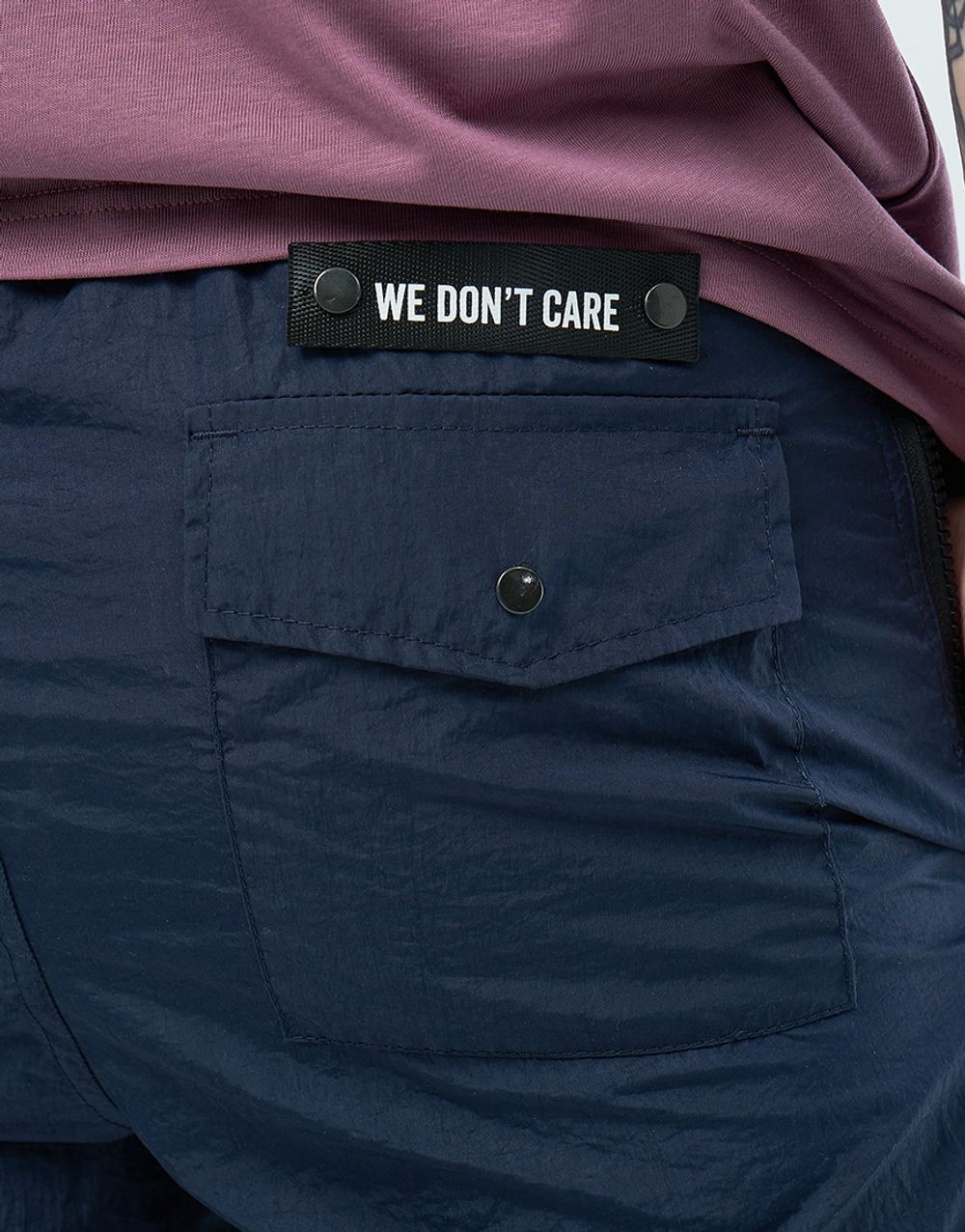 Брюки We Don’t Care Crinkle Nylon Pants Navy
