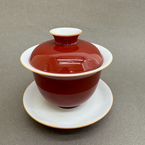 Гайвань красная, фарфор, 150мл