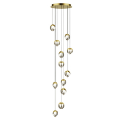 Подвесной светильник MD24001033-12A gold/clear