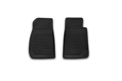 Коврики Standard, в салон JEEP Wrangler 2 doors, 2007-  2 шт. передние (полиуретан, чёрные) Element.NLC.24.08.210