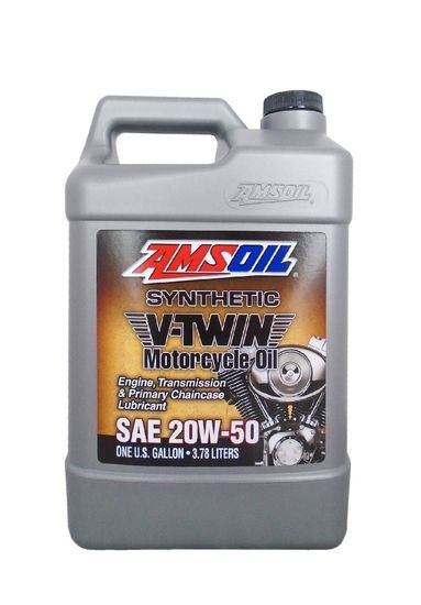 AMSOIL 20W-50 Synthetic V-Twin Motorcycle Oil 3,785 Литра