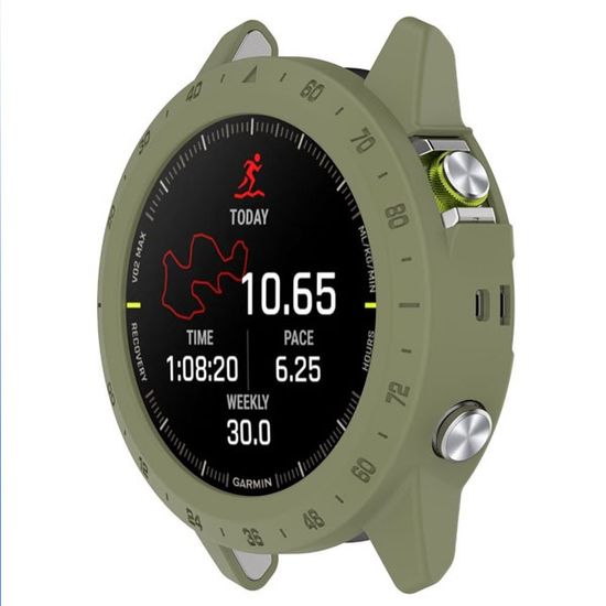 Защитный бампер чехол для часов Garmin MARQ Gen 2 Adventurer Athlete Aviator Captain Golfer материал TPU (Хаки)