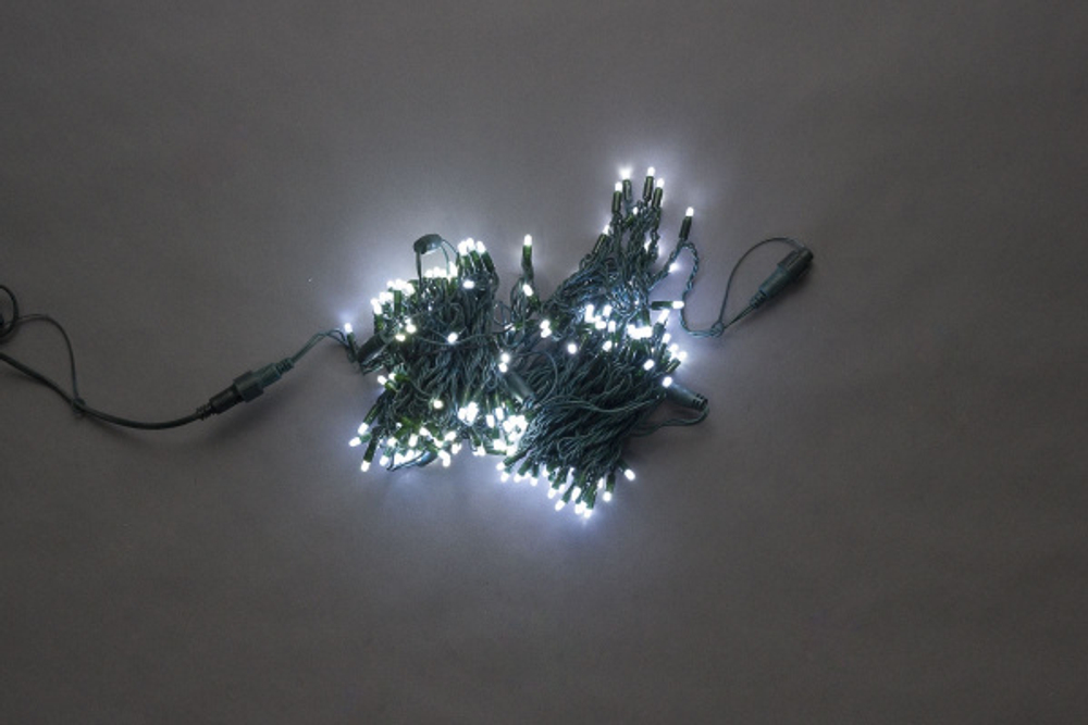 LED-PL-200L-20M-240V-W/Green, 200LED,20M, PVC  LED 5ММ С КОЛПАЧКОМ