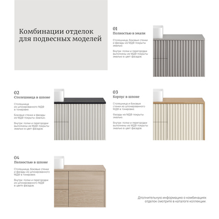 Тумба для ванной подвесная WVR 316