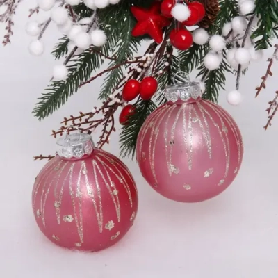 Набор украшений SHINE «Diamond Tears» 8 см (2 шт.), rose pink